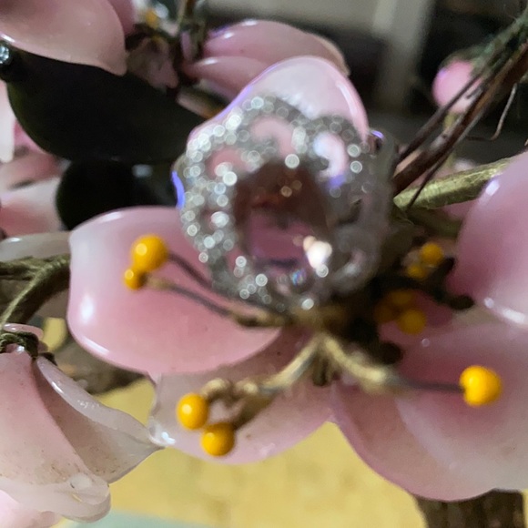 Vintage 925 alexandrite white sapphire ring